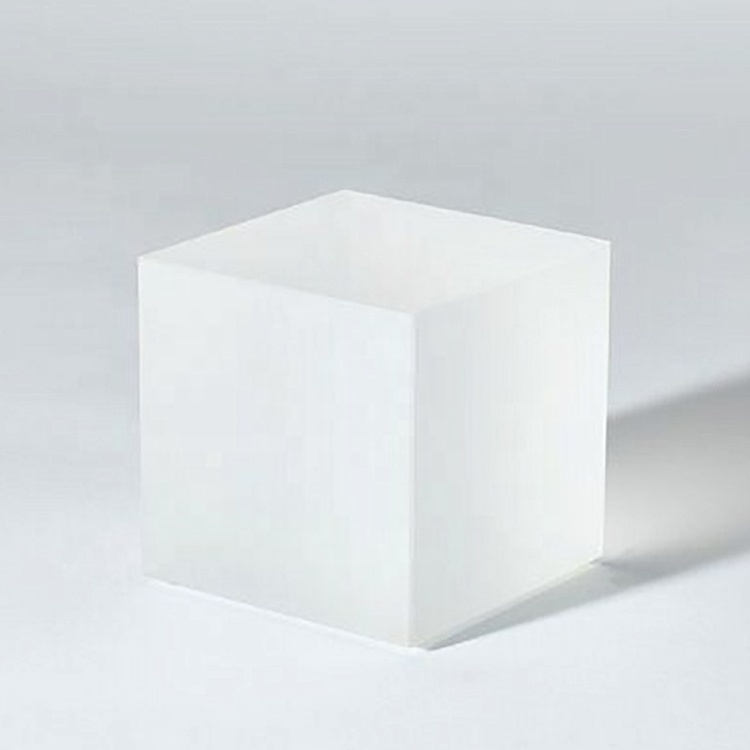 Modern Clear Acrylic Cube Riser Display Decorative White Jewelry Cube Display Acrylic Riser Plastic Square Display Cube