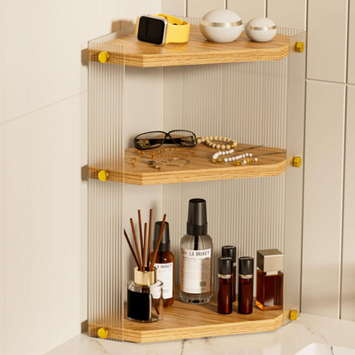 Bathroom Countertop Organizer 2 Tier Acrylic Bathroom Organizers and Storage Perfume Skincare Makeup Organizer Shelf