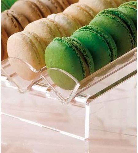 4 Detachable Inserts Clear Acrylic Macaron Cake Stand Display Countertop Display Tray for Wedding Baby Shower Party Decor