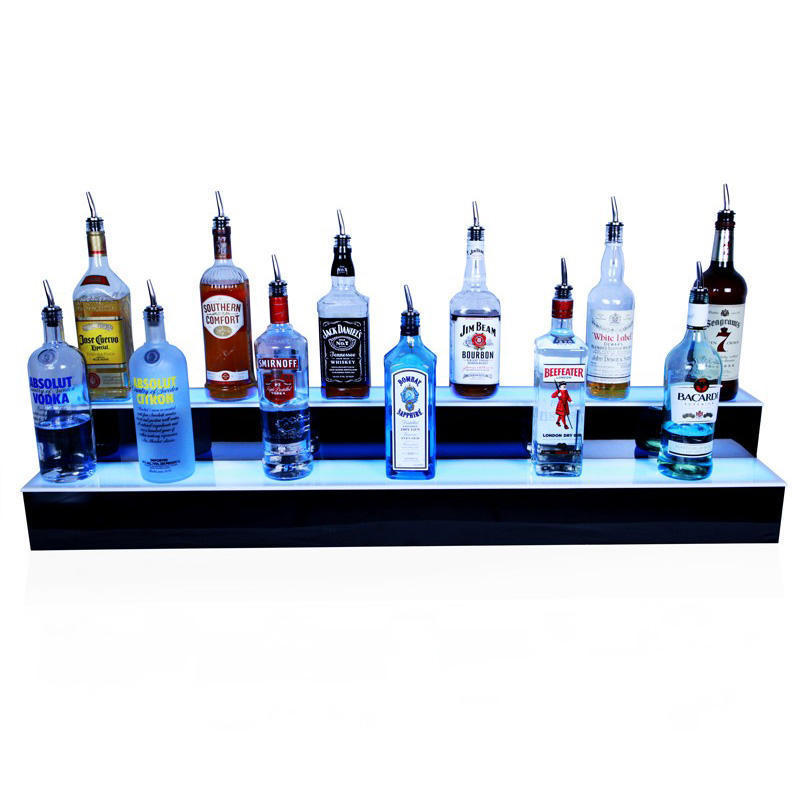 Customized Acrylic LED Wine Display Stand Ciroc Vodka Liquor Bottle Display Beer Whisky Bottle Glorifier Stand