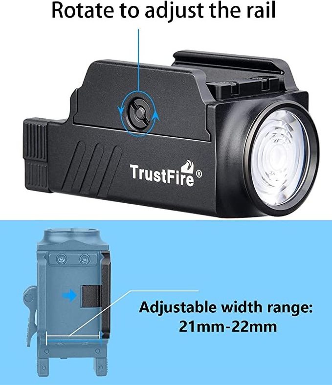 Trustfire GM23 800 Lumen USB Rechargeable Led Tactical Flashlight 90 meters long torch light