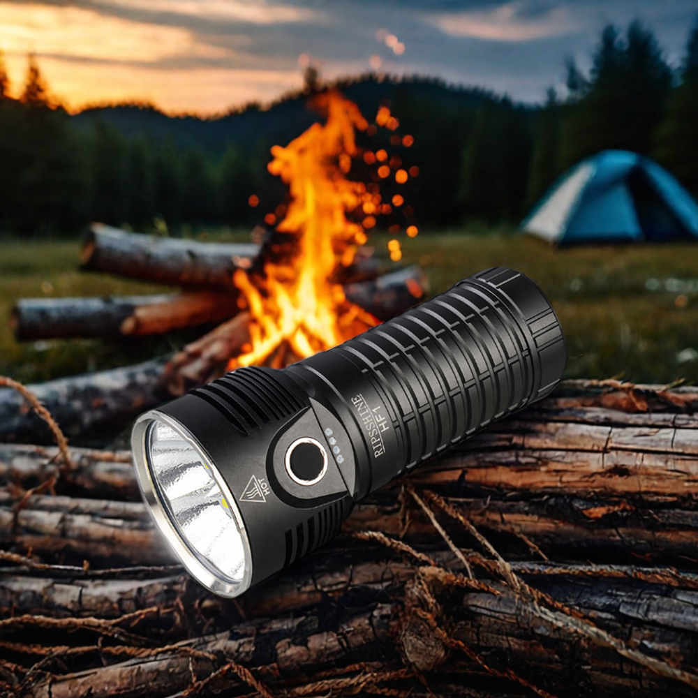 Ripsshine 6PCS XHP50.2 LED Torch 20000 Lumen Powerfully Bright Flashlight for Camping Rechargeable Battery Source