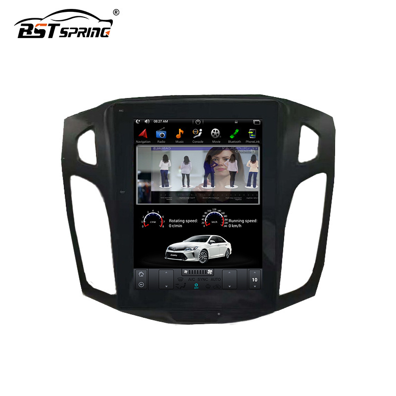 Tesla Model Car DVD GPS Multimedia Player Car Stereo for FORD Focus 2013-2017 car video radio