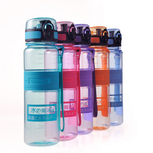 Sports Water Bottle With Leak Proof Flip Top Lid And Security Lock, Eco Friendly Bpa Free Plastic Water Bottle for Gym, Yoga