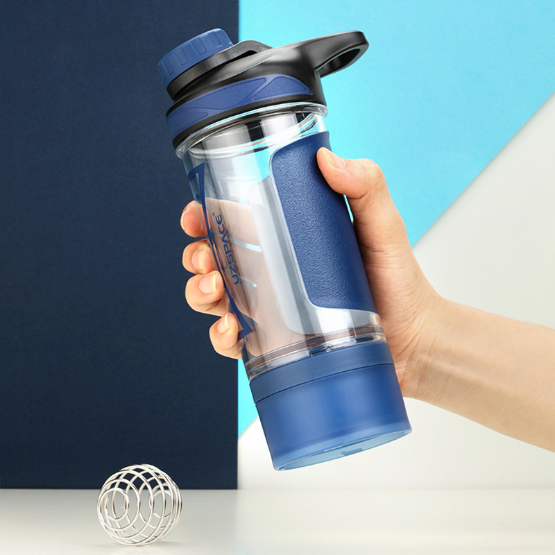 UZSPACE Sports Water Bottle with Leak Proof Flip Top Lid and Security lock, Eco Friendly & BPA Free Plastic Water Bottle