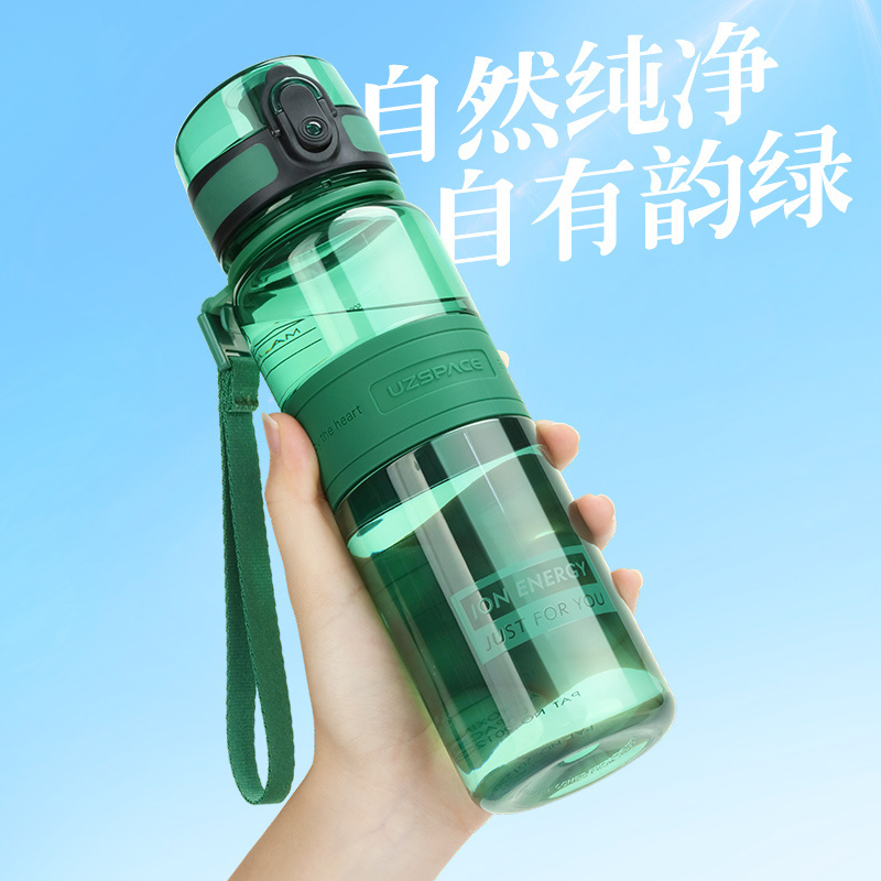 UZSPACE 500ml Tritan BPA Free Sports Water Bottle Wide Mouth School Water Bottle Leakproof No Plastic Smell Water Bottle