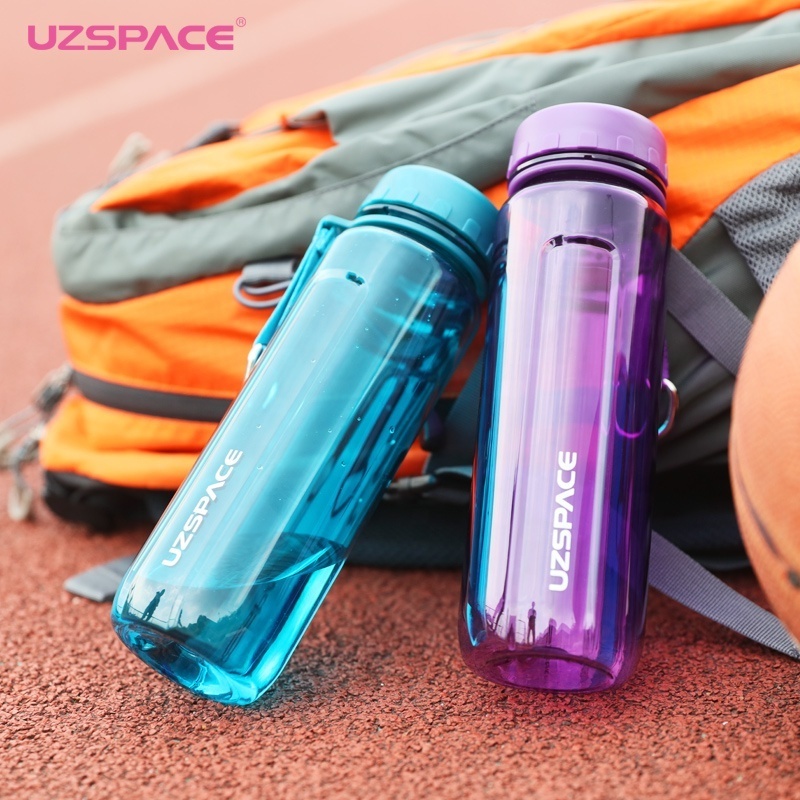 750ML uzspace  fashion screw  BPA free tritan travel bottle  outdoor sports plastic drink water traveling  bottle