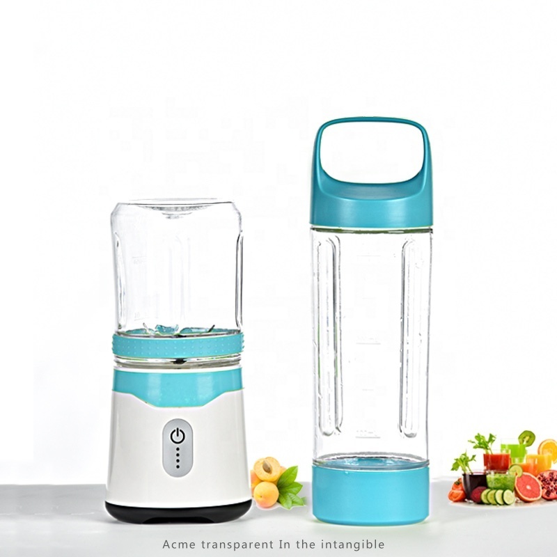 6  blades glass gar rechargeable portable personal size juicer blender food mixer with 2 bottles