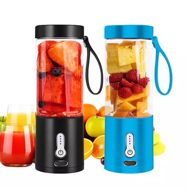 Electric Personal Use Mini Blender Home Usb 6 Blades Juicer Cup Machine Rechargeable Fruit Juice Portable Blenders