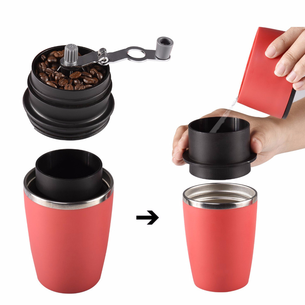 Grinders Coffee Maker Manual Outdoor portable manual espresso coffee bean hand grinder mill set with ceramic