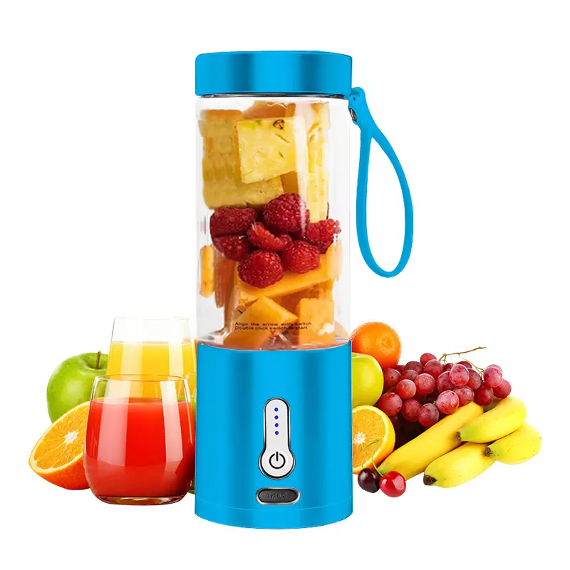 Electric Personal Use Mini Blender Home Usb 6 Blades Juicer Cup Machine Rechargeable Fruit Juice Portable Blenders