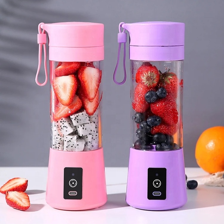 Orange fresh fruit portable blender cup squeezer machine usb rechargeable mini electric automatic juicer extractor