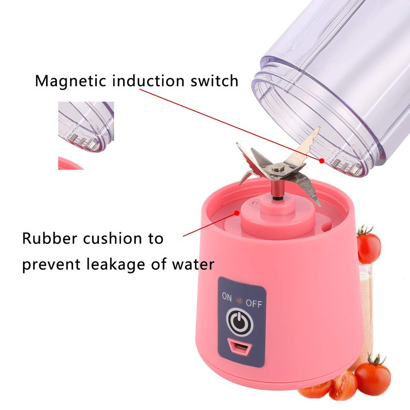 wholesale China mini electric coconut ice blender plastic tomato juicer/portable juicer with logo/portable citrus juicer