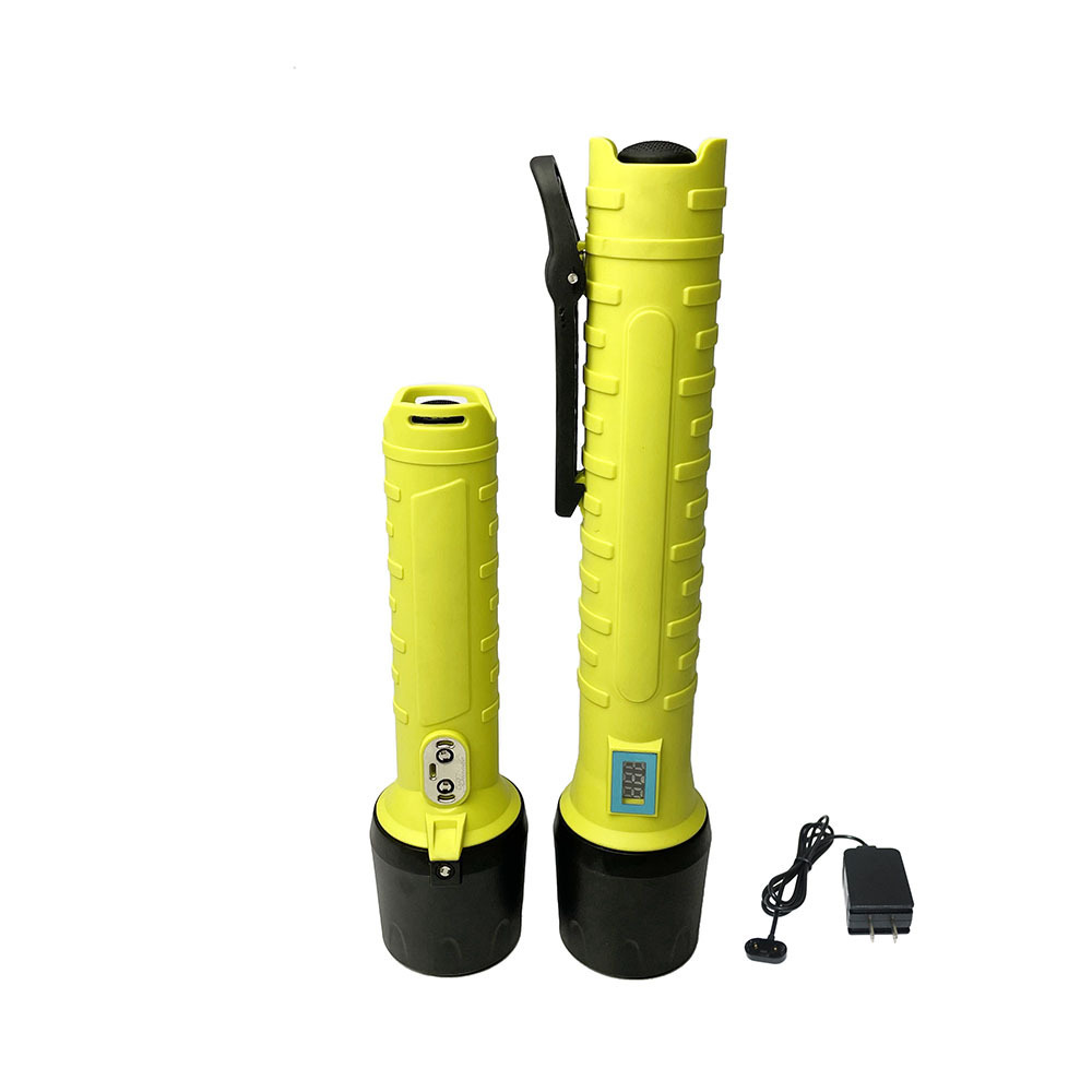 Explosion Proof Led Portable Flashlights BO -T666 Plus Rechargeable Fireman Flashlight Waterproof Torch Light Work Light IP68 80