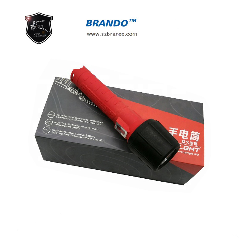 Brando Explosion-proof LED rechargeable Torch flashlight Bo-T666 with USB Charger