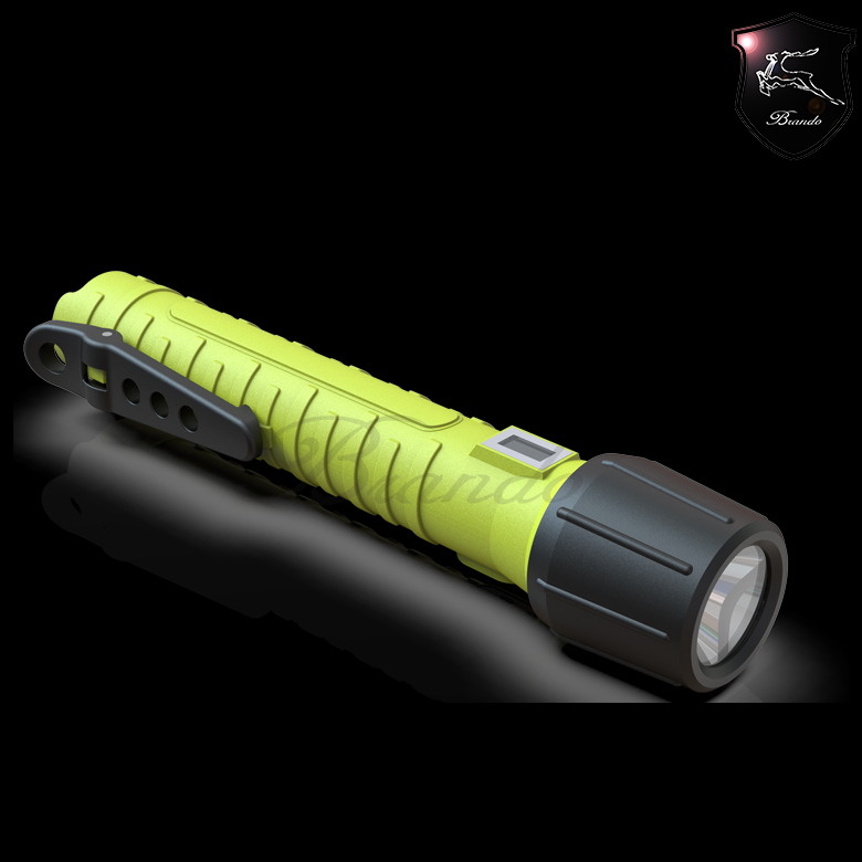 Rechargeable Industrial Flashlight with Plastic Nylon LED Rechargeable Battery USB Charger 18650 Li-ion Battery IP68 5W 50000