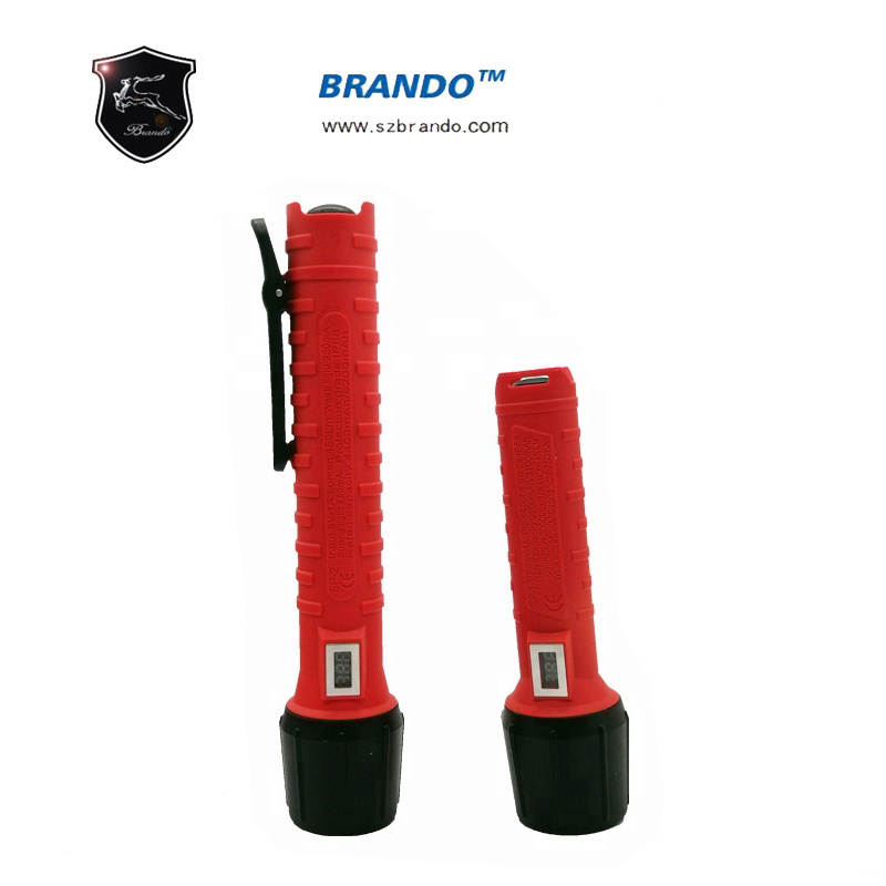 Brando Explosion-proof LED rechargeable Torch flashlight Bo-T666 with USB Charger