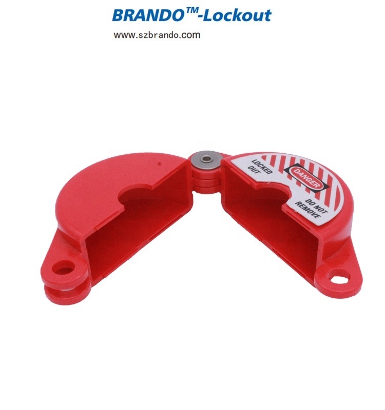 BO-F13 Brando Standard Gate Valve Lockout  ABS Material with One Piece  Padlock