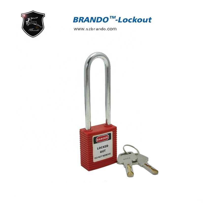 Brando 76mm abs brady keyed alike safety lockout padlocks