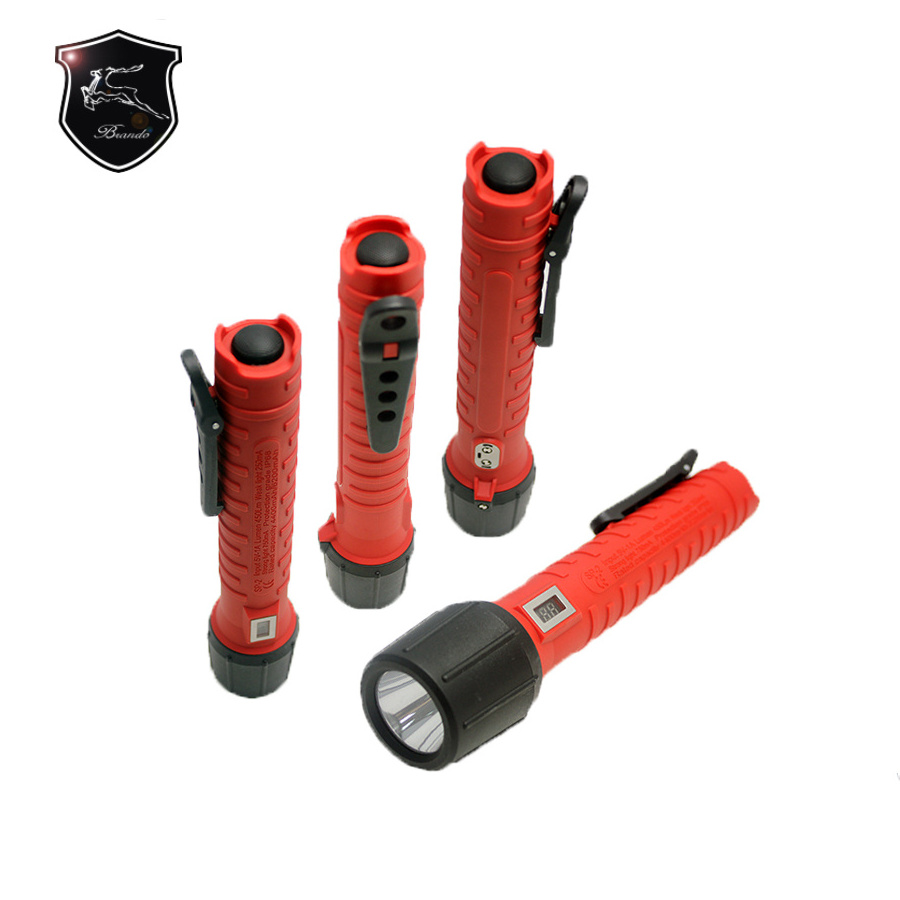 Waterproof Industrial High Power LED Flashlight Powerful Flashlight High Bright USB Rechargeable Intrinsically Safe Flashlight