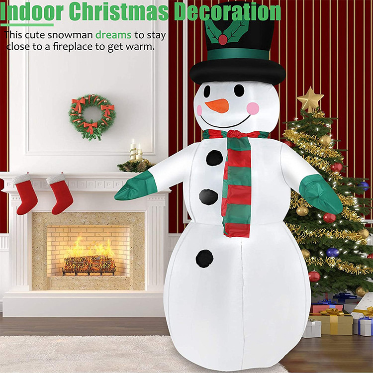 Christmas Outdoor Inflatable Decoration 120CM 4FT Inflatables Snowman Yard Decorations with LED Lights