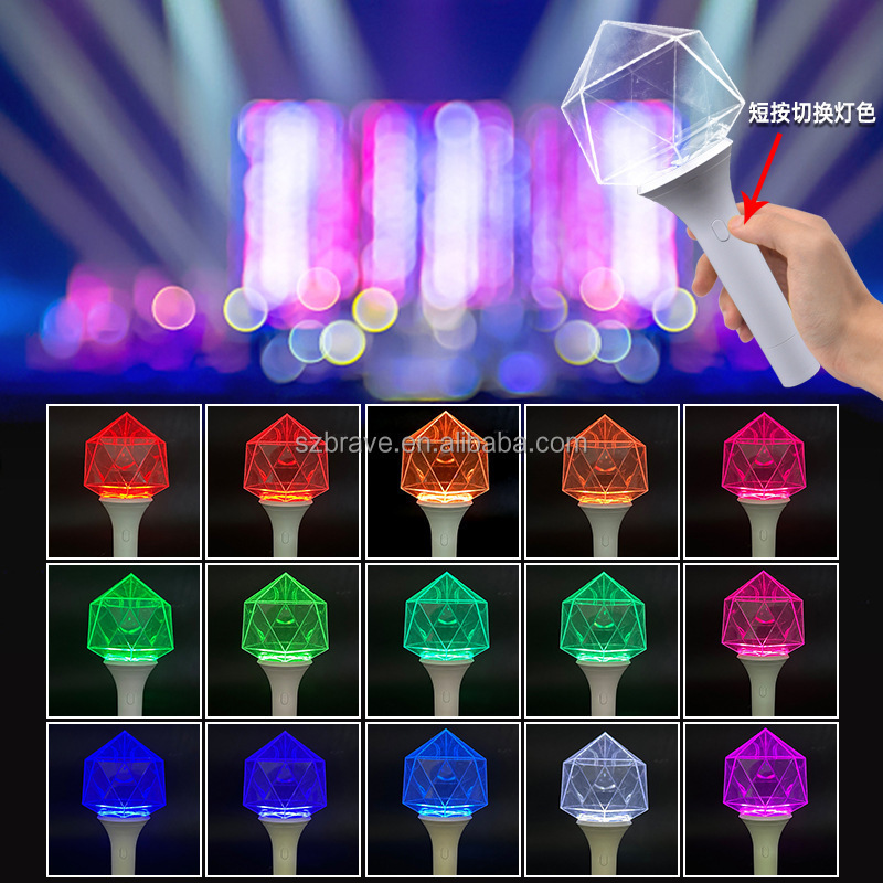 Custom BT Wireless App Control Kpop Merchandise Kpop Idol Concert Cheering Bt App Control Hammer Light Stick