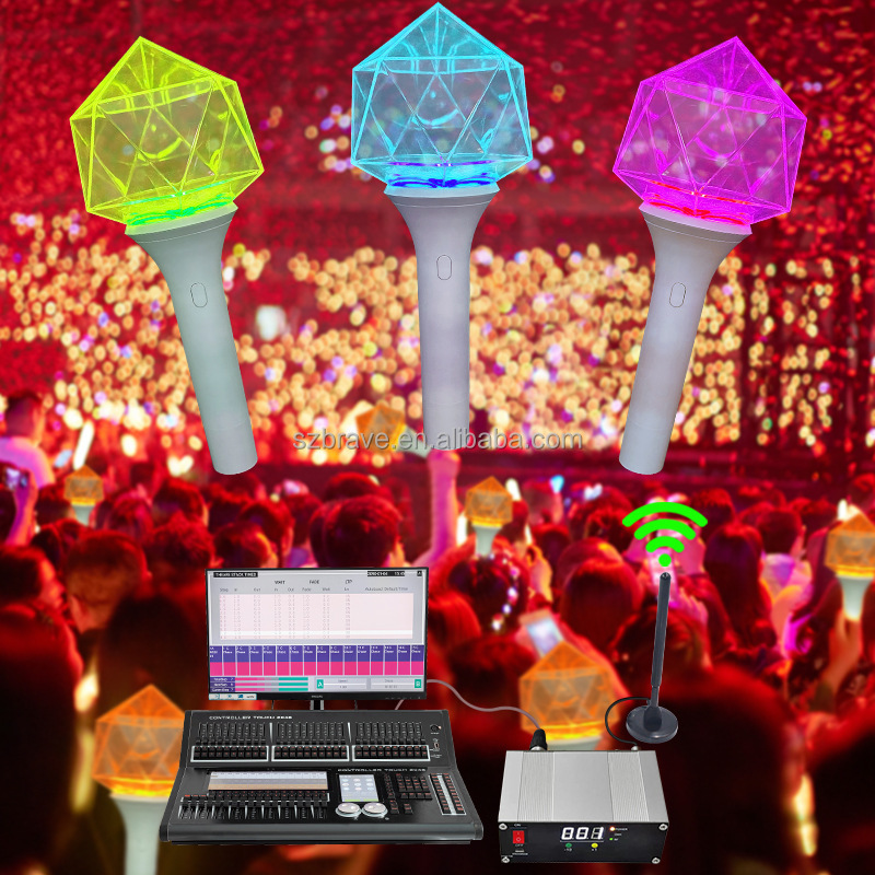 Custom BT Wireless App Control Kpop Merchandise Kpop Idol Concert Cheering Bt App Control Hammer Light Stick