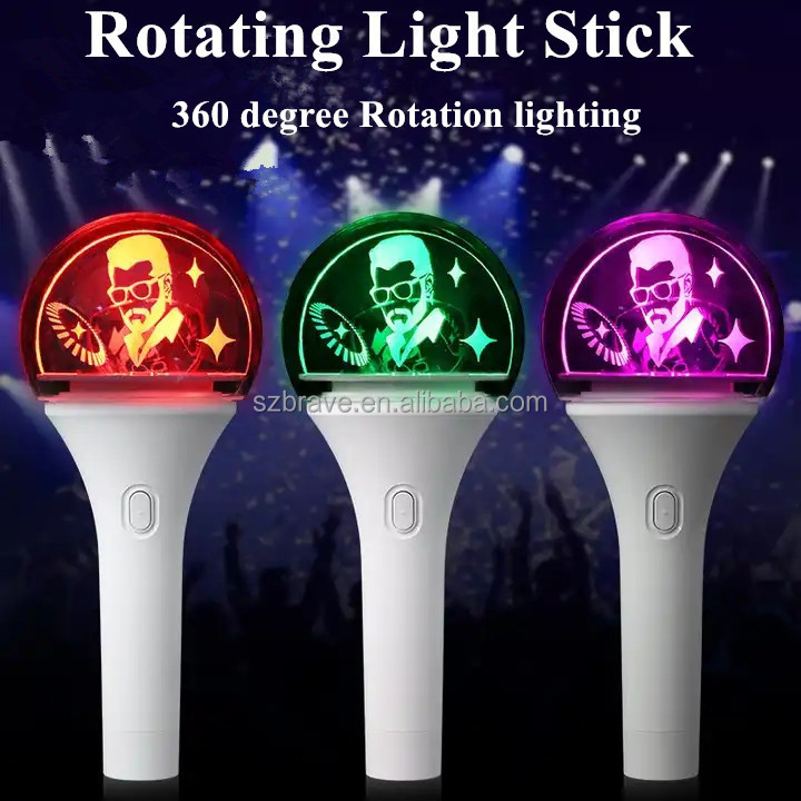 Custom BT Wireless App Control Kpop Merchandise Kpop Idol Concert Cheering Bt App Control Hammer Light Stick