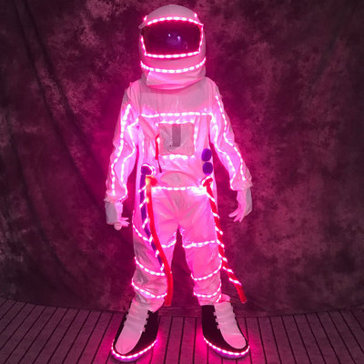 Stage Party Club Decoration Rave Glowing Performance Wear Party Fancy Dress LED Light Suits Dance Robot Luminous Costume