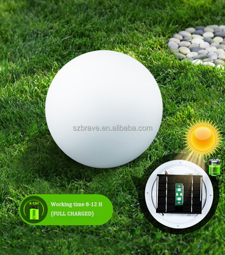 LED Solar Globe Light Outdoor Glowing Ball Light for Yard Landscape Decor IP65 Waterproof Solar Landscape Mood Ball Light