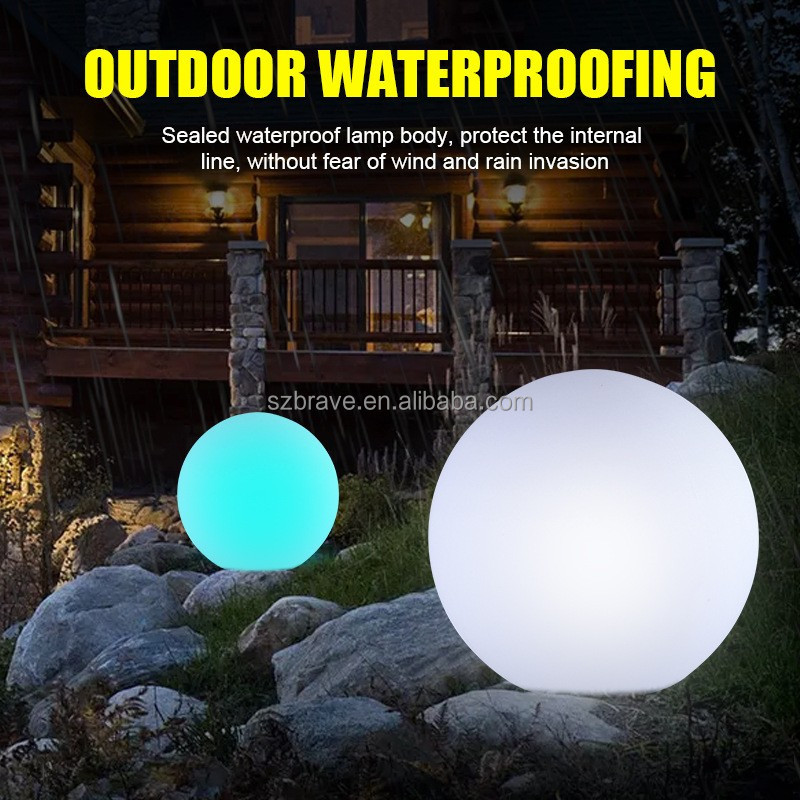 LED Solar Globe Light Outdoor Glowing Ball Light for Yard Landscape Decor IP65 Waterproof Solar Landscape Mood Ball Light