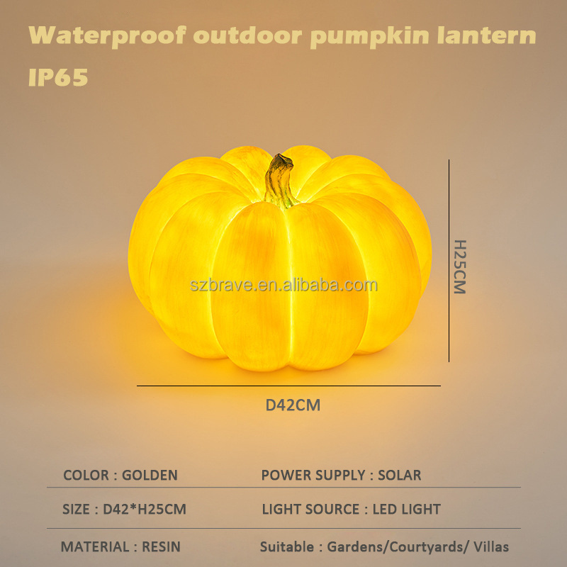 LED Halloween Pumpkin Lights Outdoor Decoration Glowing Solar Pumpkin Light Led Festival Decorations Outdoor  Lawn Lamp