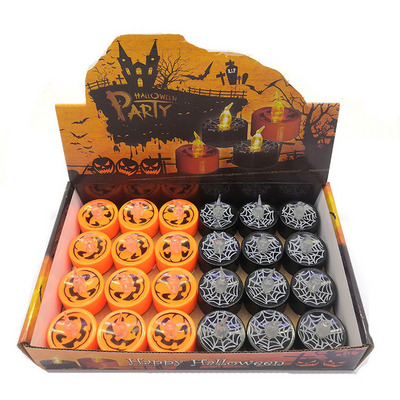 Battery Operated Flameless Fake Candles Flickering Halloween LED Candles Tea Lights for Fall Holiday Decor