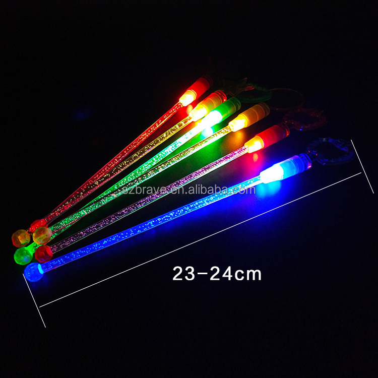 Promotional Night Bar Tools Custom Glowing Swizzle Stick Drink Stir Plastic Stick LED light up Cocktail Drink Stirrer