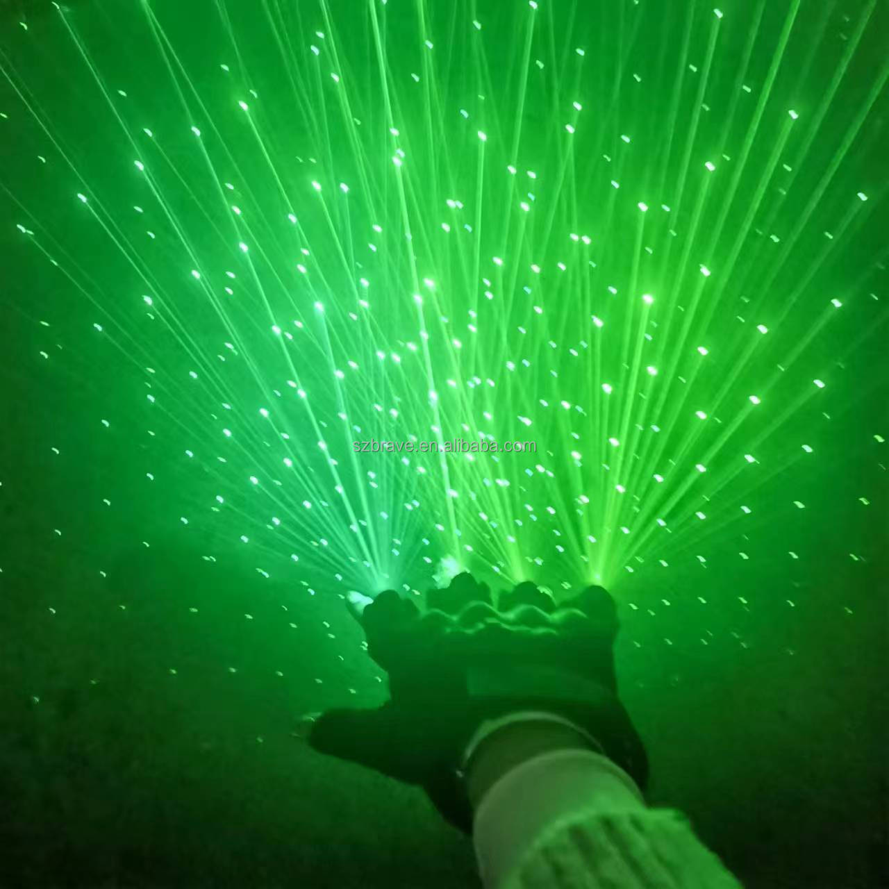 Wholesale Party Supplies Palm Light Dancing Led Glove Laser Stage Luminous gloves Green Light LED Laser gloves