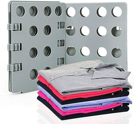 9 colors available Lazy quick folding board Adult Kids Magic Clothes Folder T Shirts Jumpers Organizer