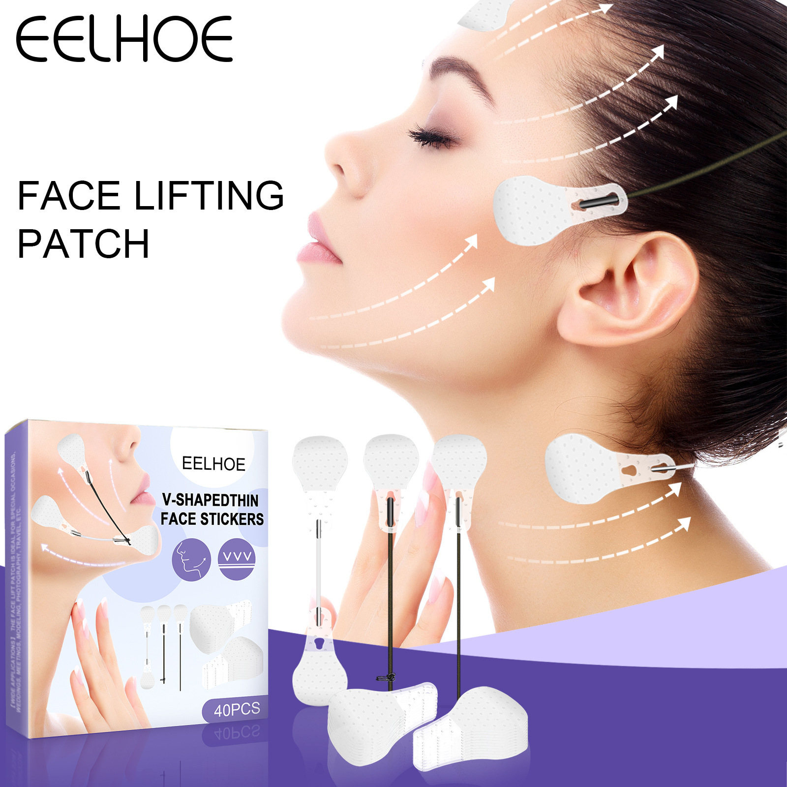 NEW Invisible Face Lifting Tapes Wrinkle Removal Sticker Double Chin Lift V Shape Refill Transparent Thin Face Patch Tools