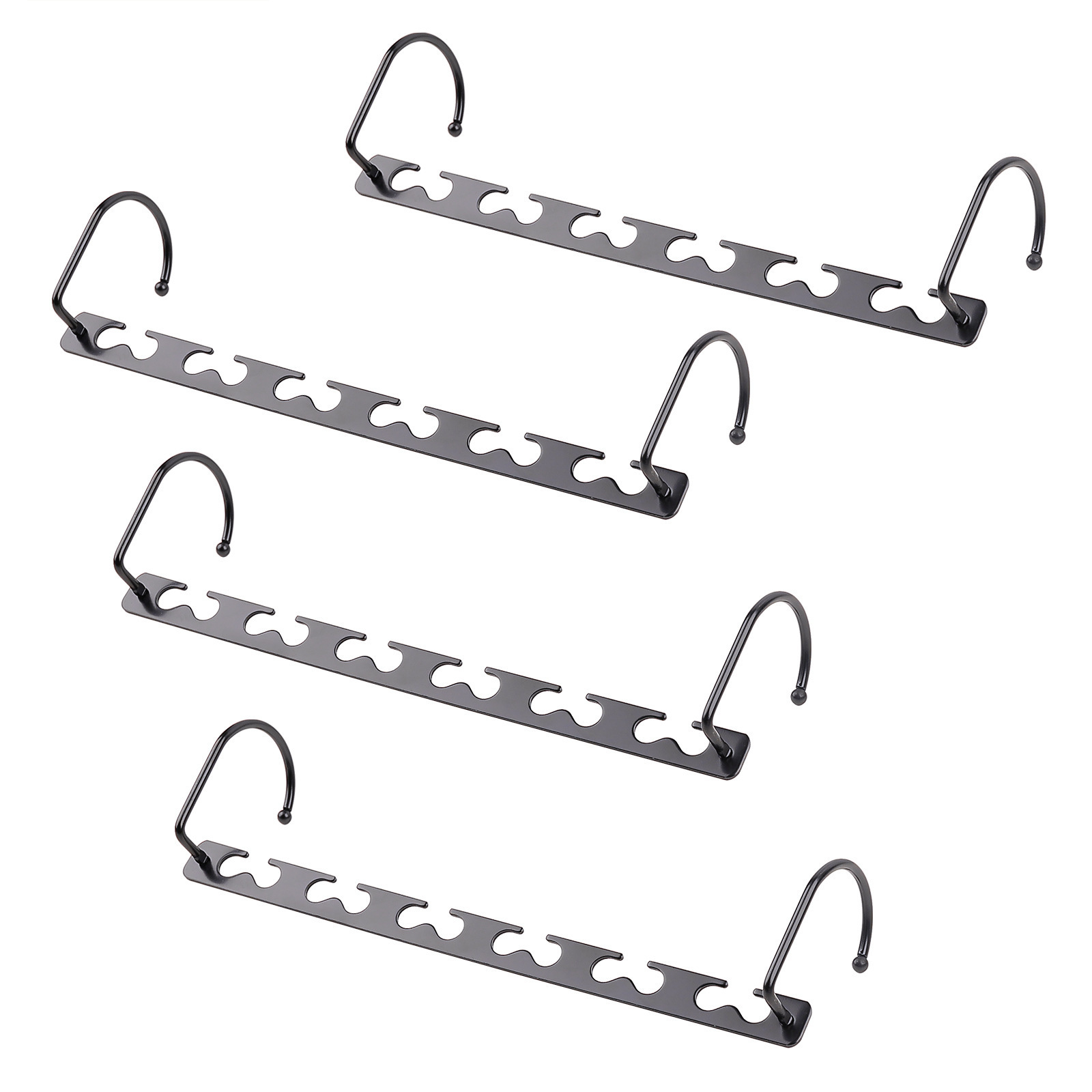 Metal Magic Hangers Space Saving Hangers Stainless Steel Magic Multifunctional Hanger for Wardrobe