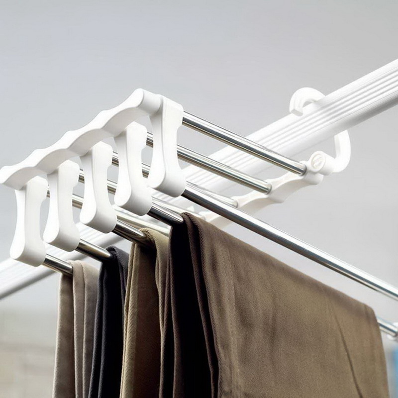 Best Sale Pants Storage Hanger Organizer Hangers Save Wardrobe Space Magic Folding Pant Rack Tie Hanger Shelves Closet Organizer