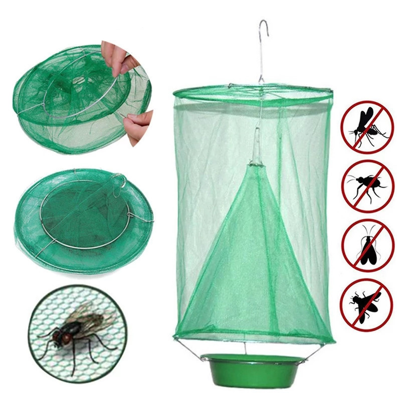 Reusable Pest Fly Trap Pest Bug Catch for Indoor Outdoor Farms Restaurants Hanging Fly Catcher