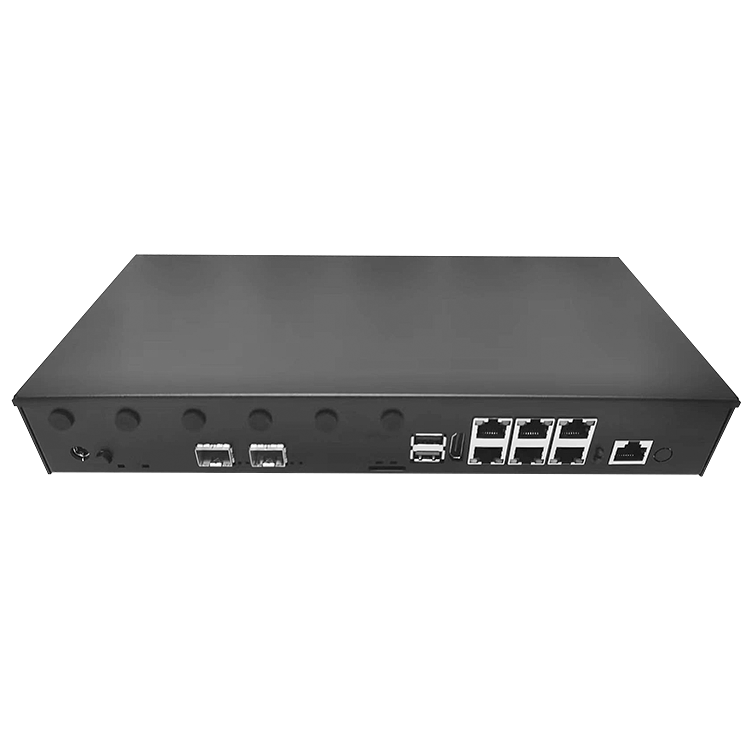 1U Rackmount Firewall  Intel Celeron J6412 4 Core 6x1GbE Onboard 2x10G SFP+ Commercial for Pfsense