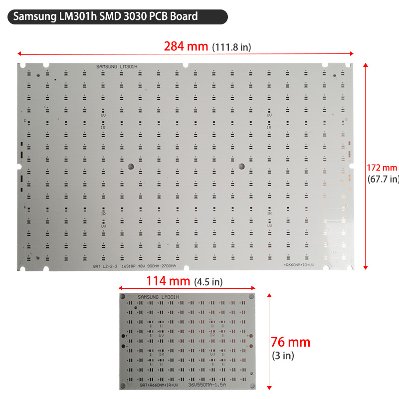 Diy 50 watt Full Spectrum Quantum Panel 108pcs 3000k 5000k Uv Ir Samsung lm301h Chips Led Grow Light for indoor plants