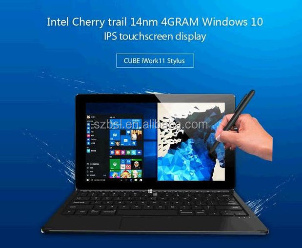 China good quality Dual OS Android 5.1 windows10 tablet Cube Iwork 11 STYLUS with keyboard free shipping by DHL