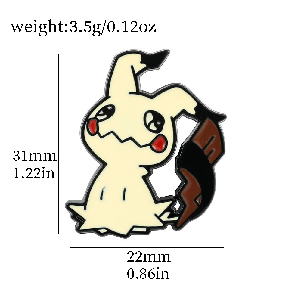 Funny game alloy badge cute cartoon animals pocket monster enamel pin