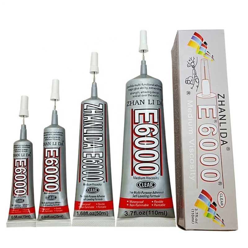 50ml Transparent Repair Glue For Mobile Phone LCD Touch Screen Strong Multi Function E6000 Liquid Adhesive Glue