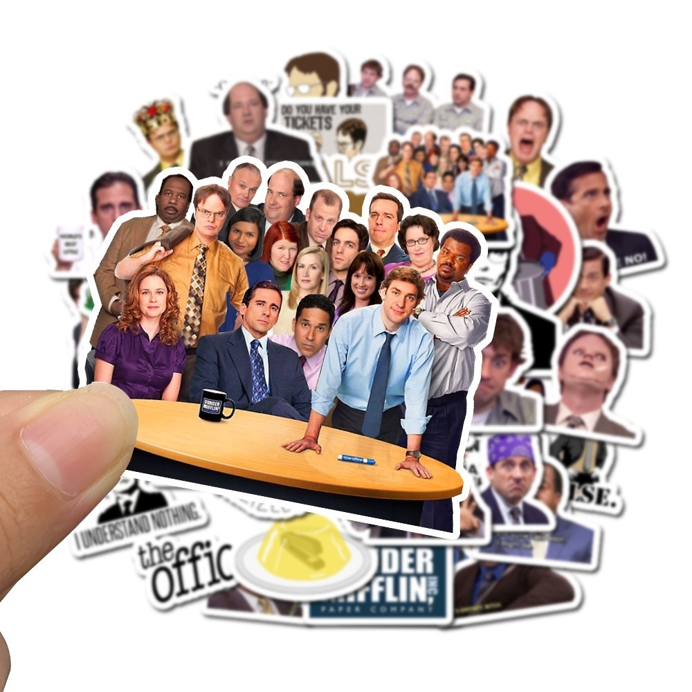 50Pcs The Office TV Show Programmer Washi Sticker For Table Skateboard Luggage Laptop Motorcycle Car Stickers Label