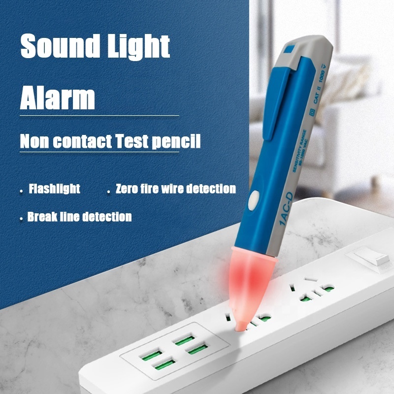 Hot Sale 1AC-D Non Contact Multi Function LED Flashlight Alarm Line Voltage Instruments Test Pencil