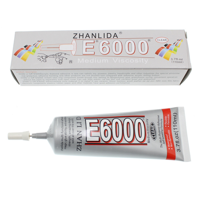 110ml  E6000 glue drill nail DIY for diamond jewelry crafts point drill mobile phone DIY glue e6000 adhesive