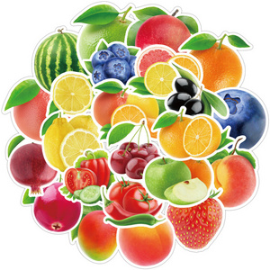 100PCS  fruit vegetables green plants graffiti stickers computer notebook bike waterproof kids cartoon stickers