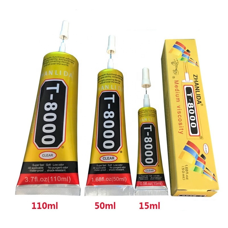 110ml Repair Mobile LCD Touch Screen Clear Transparent Cell Phone Adhesive Jewelry T8000 Glue